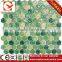 Green crystal mix color marble mosaic tile