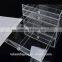 fine craft clear luxury 6 drawer acrylic makeup organizer for cosmetic with handle and hinge