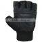 CLE Gym Bodybuilding Gloves in Black Goat Leather