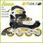 wholesale chrome bearing yellow kids roller skate shoes