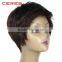 In stock 100% human hair wig, overnight delivery short hair wig at wholesale factory price