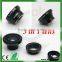 For iphone 6 camera lens, magnetic 3 in 1lens fish eye +wide angle +macro