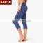 Fashionable latest design spandex women fitness wear durable yoga capri leggings tights