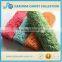 Orange plain colorful super soft velvet shaggy area indoor bathroom mat