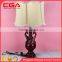 Ployresin white and black table lamp