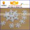 White EPS polyfoam snow flake for christmas holiday decoration