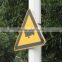 Aluminum triangle sign