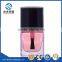 12ml square clear nail polish glass bottle with crown cap