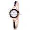 fashion lady alloy and ceramic bracelet watch women classic bangle wrist watch custom logo