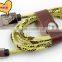 China Supplier Micro USB Snakeskin Leather Usb Cables
