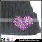 Winter acrylic jewelry hat knitted beanie fashion for young girl