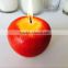 decorative red apple shape candle