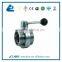 Sanitary Threaded butterfly valve
