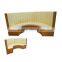 Restaurant booth sofa fabric curved sofa YK7026