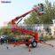 Good efficiency hydraulic towable boom lift for cleaning building