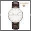 FS FLOWER - Big Dial Fashion Stainless Steel Waterproof Leather Slim Watch