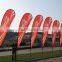 High quality outdoor beach flag pole , cross base banner stand