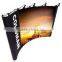 easy assembled folding pop up display stand, aluminum spring pop up backdrop wall