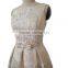 Golden bow design jacquard winter prom for big girls evening party dress