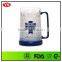 BPA Free double wall 450 ml plastic beer mug with handle