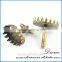 12mm Antique Bronze Plate Brass blank Base Cabochon earring setting