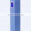Fashion Gifts manufacturer price LCD display 2600mah lipstick power bank charger for mobile phone