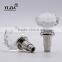 Polished Nickel Finish Diamond Crystal Glass Door Handle