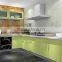 Easy install fresh green lacquer kitchen cabinet