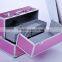 Soozier Professional 14" Pink Expandable Professional Makeup Artist Cosmetic Organizer Travel Case with Pull-Out Trays - Pink