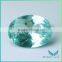 Wholesale 136# egg shape aquamarine green spinel in loose gemstone