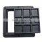 Locking anti theft square composite manhole cover en124