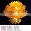 Flower shape plastic fruit plate with various sizes