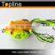 frog fishing lure with 2 sharp hooks