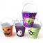 2 gallon kitchen compost pail,tin pail with lid & handle