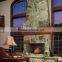 New promotion DARK GREEN ONYX FIREPLACES