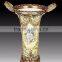 Elegant White Handicraft Ceramic Flower Receptacle With Lady Dancing