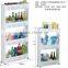 kitchen plastic save space storage trolley and storage organizer