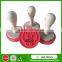 Silicone Cookie Stamp With Wooden Handle,Festivity Style Pink Silicone Cookie Stamp