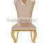 B404-3 Home Furniture Luxury Rose Gold Leather Dining Chair