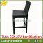 modern outdoor wicker synthetic rattan bar stool high chair