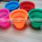 2016 hot selling food grade collapsible silicone folding cup