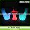modern sofa furniture / night club plastic sofa set/ glow led sofa
