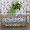 cheap fashion design two-tier walnut shoe rack