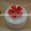 hot sale small ceramic jewelery box with flower shape design