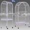Large Metal Bird Cage Pet Aviary Budgie Parrot Table Mobile Stand Station House