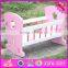 2016 Best design kids wooden toy 18 inch doll bed W06B052