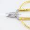 High Quality Mini Stainless Steel Blade Gold Plating Handle Sewing Scissors