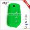 3 buttons folding car key case silicone flip car key cover for Toyota Corolla Crown RAV4