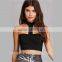choker neckline with dual button back closures 2017 Online Sexu Bustier Wholesale Ladies Choker Crop Top HSH6015