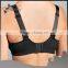 New design black hot selling high quality sports bra for women